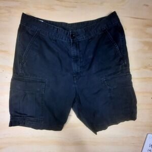 Levis Mens Cargo Shorts Black Size 32 Utility Pockets  Cotton Blend